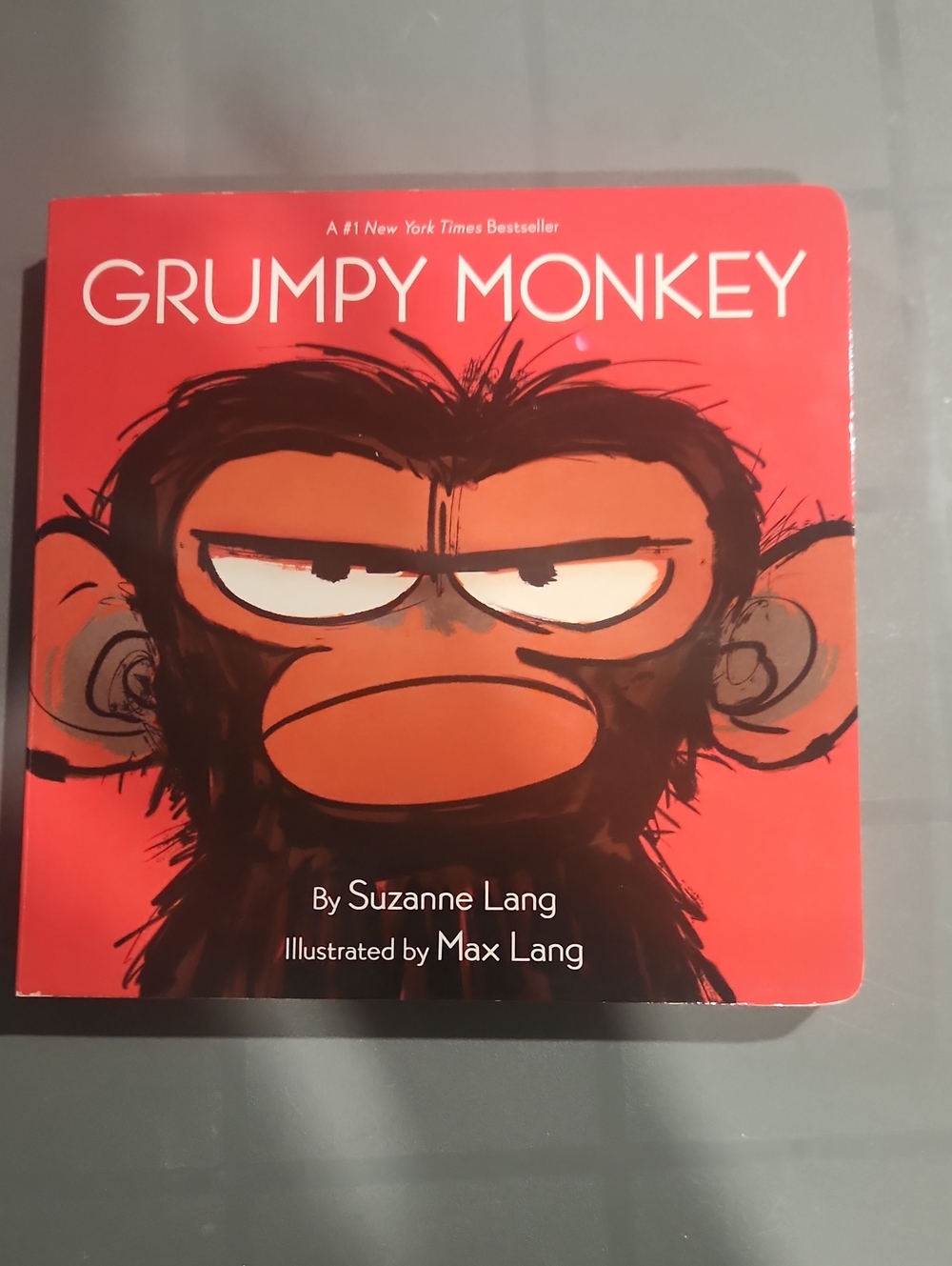 Grumpy Monkey Board Book by - Red
